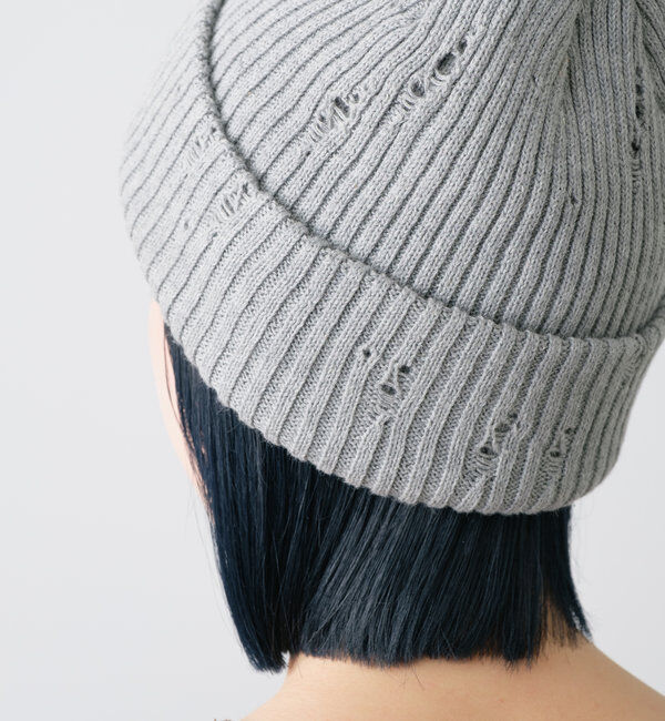  「【WHIMSIC】ダメージニットキャップ」|ハット|