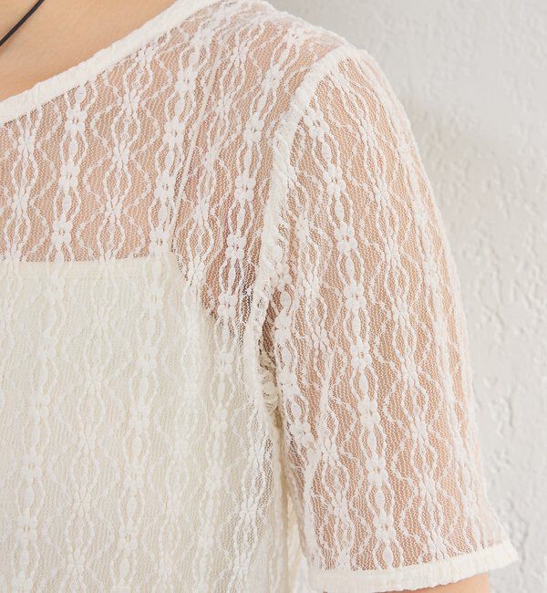  「シアーレースプルオーバー」|シャツ・ブラウス|
