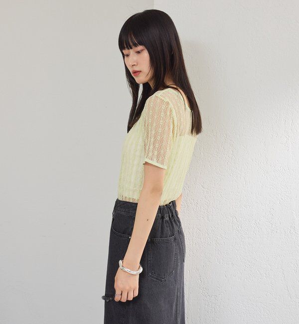  「シアーレースプルオーバー」|シャツ・ブラウス|