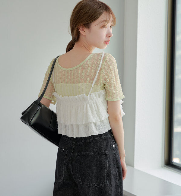  「シアーレースプルオーバー」|シャツ・ブラウス|