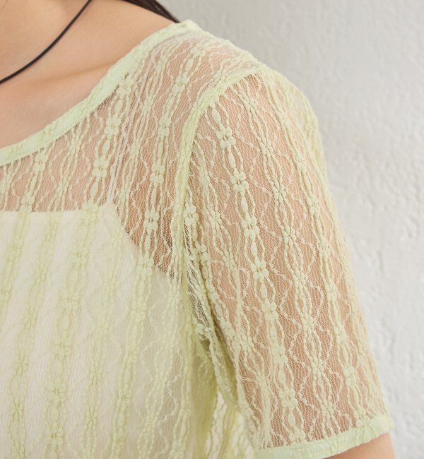  「シアーレースプルオーバー」|シャツ・ブラウス|