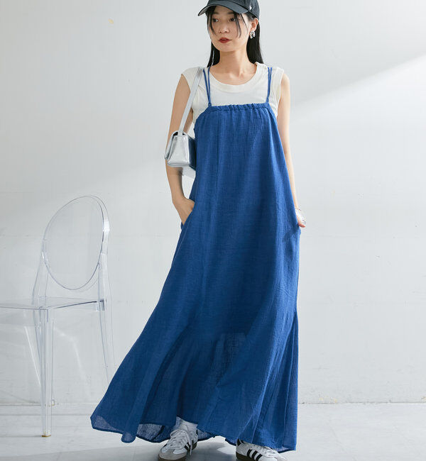  「インド綿チェンナイキャミワンピース」|ワンピース|