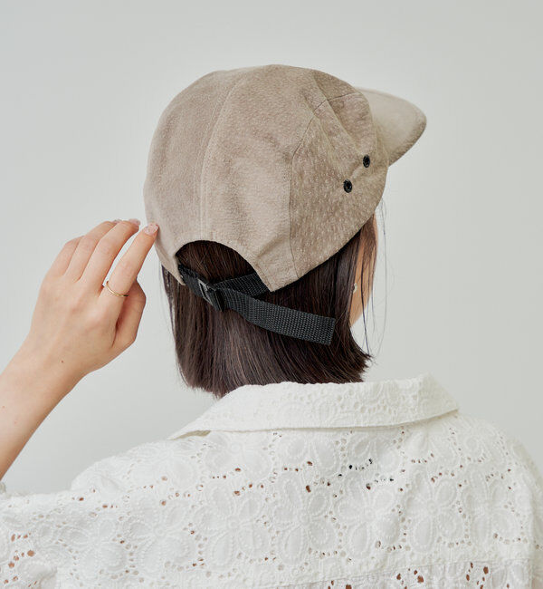  「【WHIMSIC】スウェードレザージェットキャップ」|ハット|