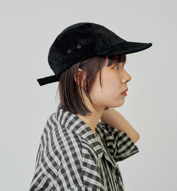  「【WHIMSIC】スウェードレザージェットキャップ」|ハット|