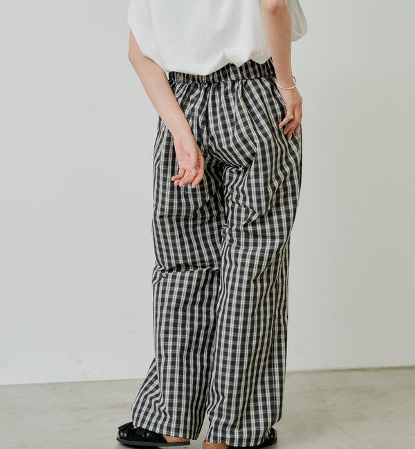  「【WHIMSIC/SETUP対応/日本製生地】チェックパンツ」|チノ|