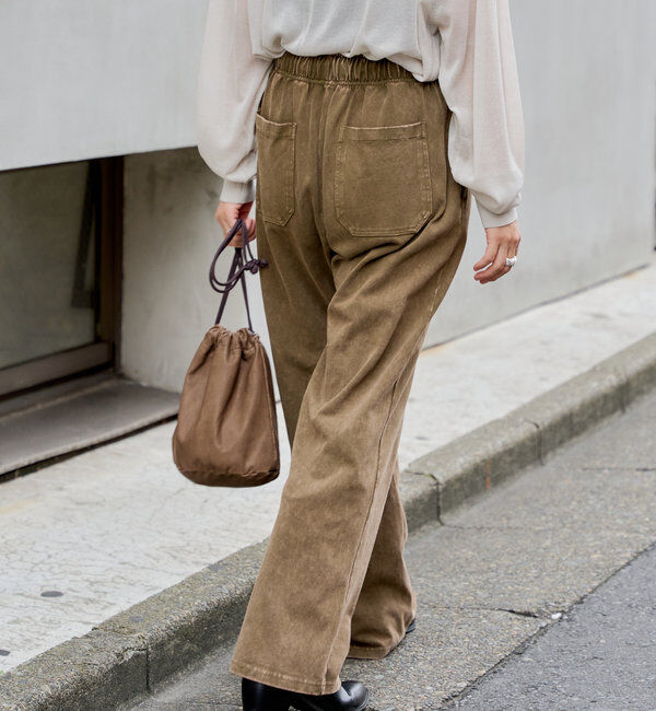  「【WHIMSIC/SETUP対応】アシッドウォッシュドカットーソーパンツ」|チノ|