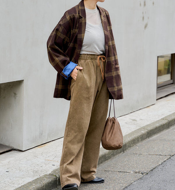  「【WHIMSIC/SETUP対応】アシッドウォッシュドカットーソーパンツ」|チノ|