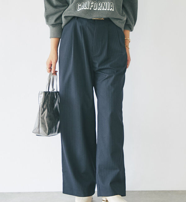  「タックストライプパンツ」|その他|