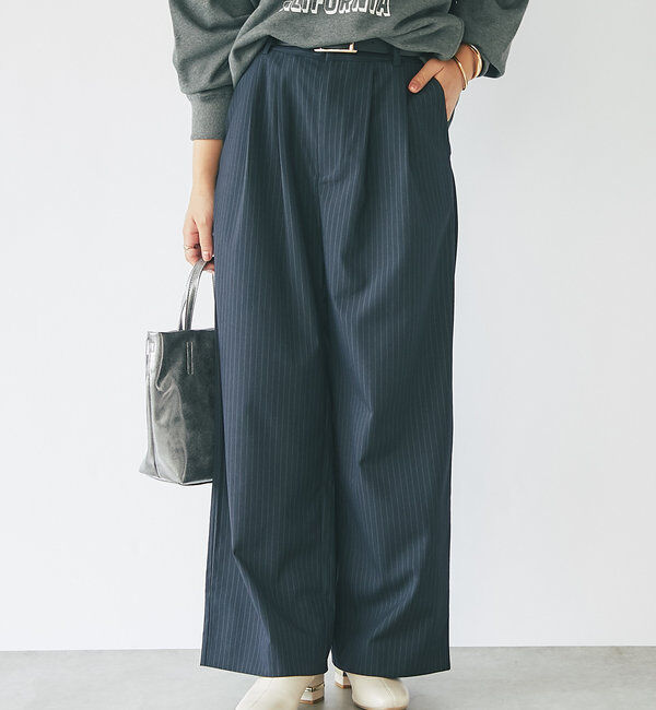  「タックストライプパンツ」|その他|