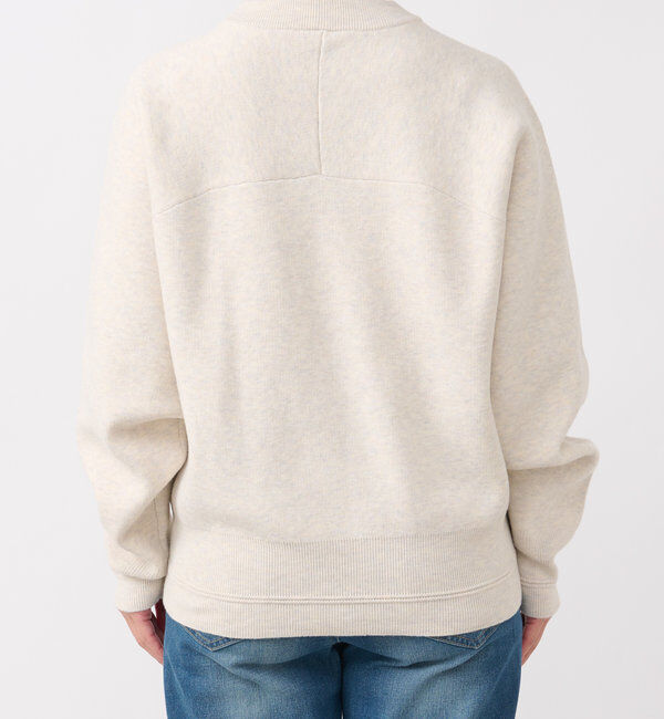  「《ゆったり着心地・体型カバー◎》スウェットライク箔ロゴニット」|ニット・セーター|