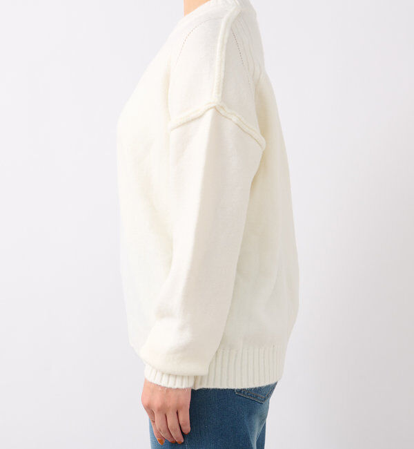  「モチモチクルーネックニット」|ニット・セーター|