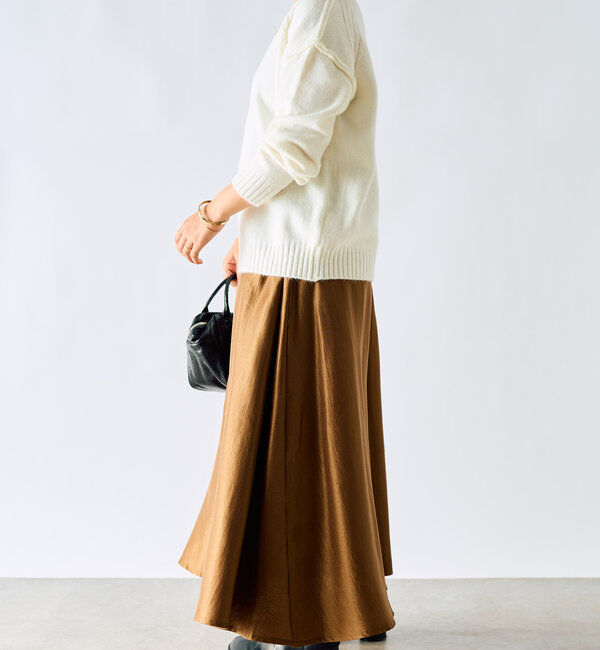  「モチモチクルーネックニット」|ニット・セーター|