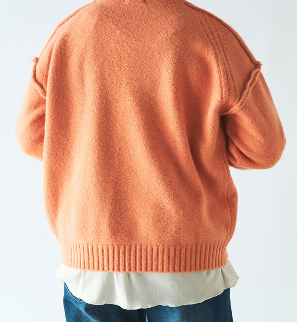  「モチモチクルーネックニット」|ニット・セーター|