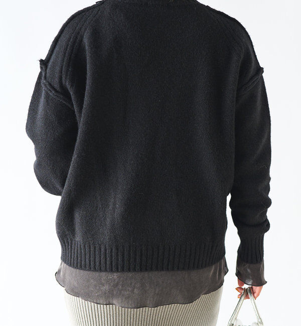  「モチモチクルーネックニット」|ニット・セーター|