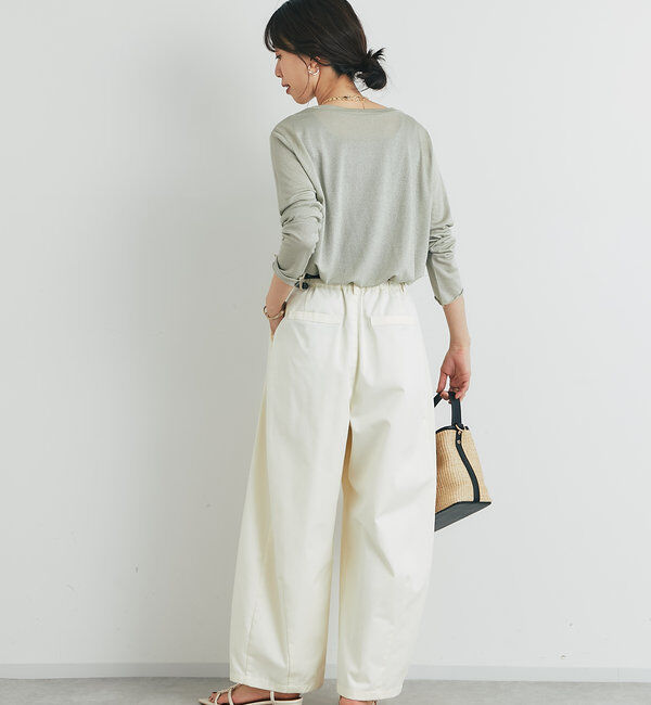  「《ヘルシーな透け感》ラメシアーロンT」|Tシャツ・カットソー|