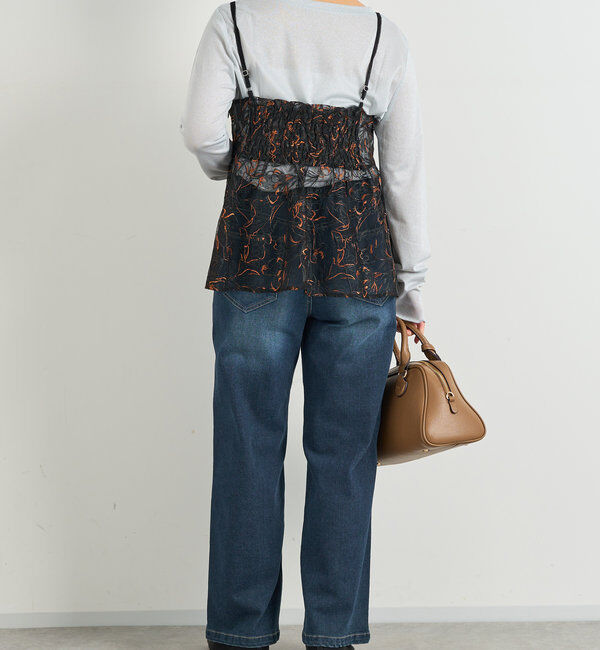  「《ヘルシーな透け感》ラメシアーロンT」|Tシャツ・カットソー|