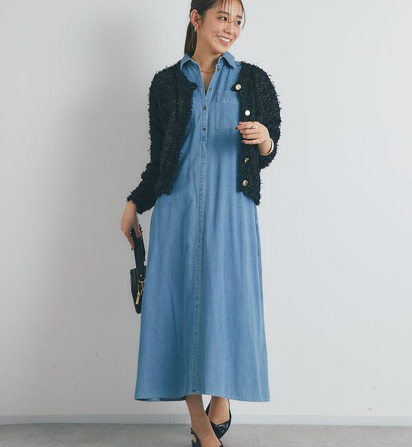  「《着るだけで大人カジュアル》デニムシャツワンピース」|その他|