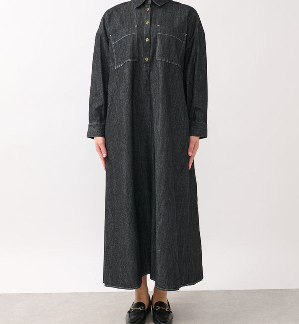  「《着るだけで大人カジュアル》デニムシャツワンピース」|その他|