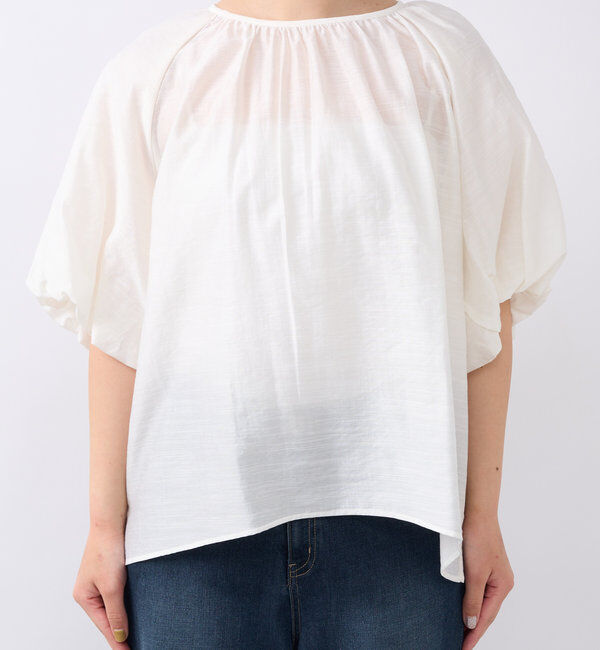  「《一枚でサマになる》バルーンスリーブブラウス」|シャツ・ブラウス|