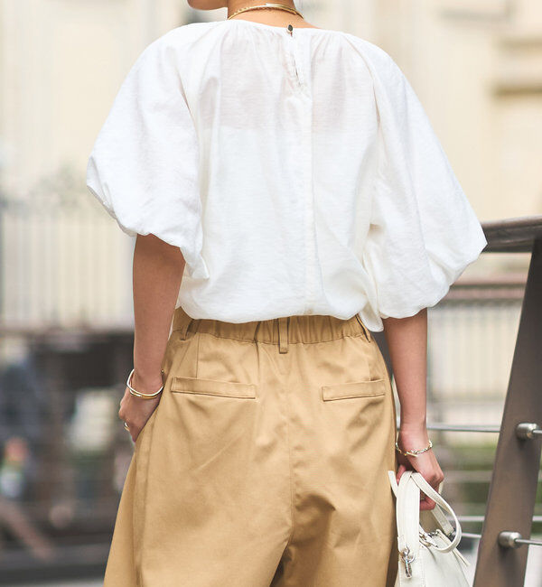  「《一枚でサマになる》バルーンスリーブブラウス」|シャツ・ブラウス|