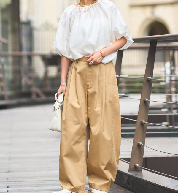  「《一枚でサマになる》バルーンスリーブブラウス」|シャツ・ブラウス|