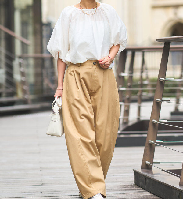  「《一枚でサマになる》バルーンスリーブブラウス」|シャツ・ブラウス|