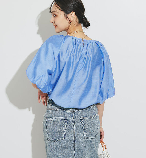  「《一枚でサマになる》バルーンスリーブブラウス」|シャツ・ブラウス|