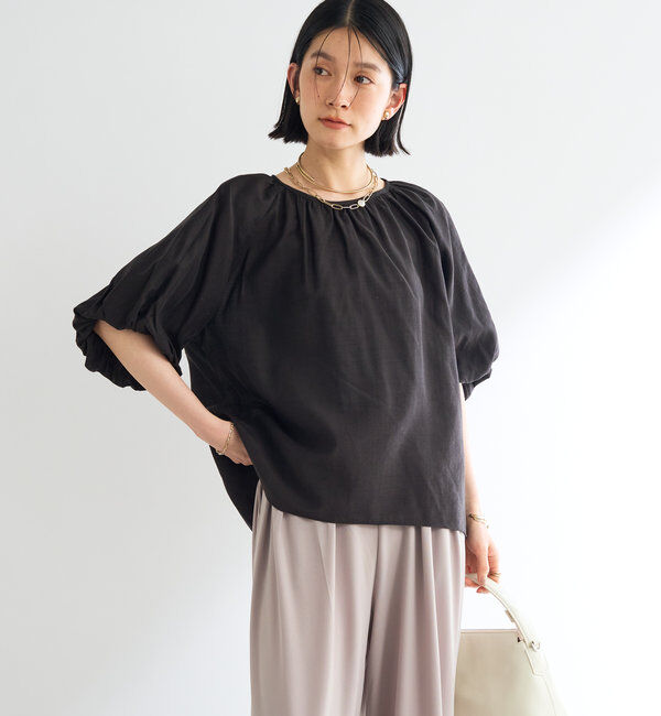  「《一枚でサマになる》バルーンスリーブブラウス」|シャツ・ブラウス|