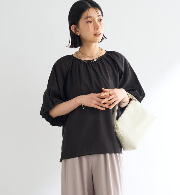  「《一枚でサマになる》バルーンスリーブブラウス」|シャツ・ブラウス|
