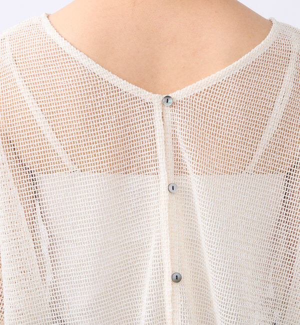  「前後2WAYラメメッシュカーディガン」|ニット・セーター|