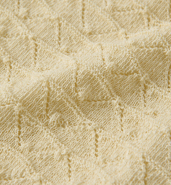  「《シーズンムード高める》2way透かし柄ラインニット」|ニット・セーター|