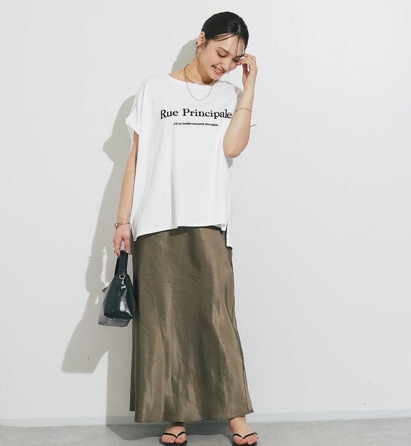  「《ソフトな艶やかさで上品見え》ビンテージサテンスカート」|スカート|