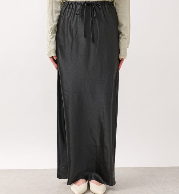  「《ソフトな艶やかさで上品見え》ビンテージサテンスカート」|スカート|
