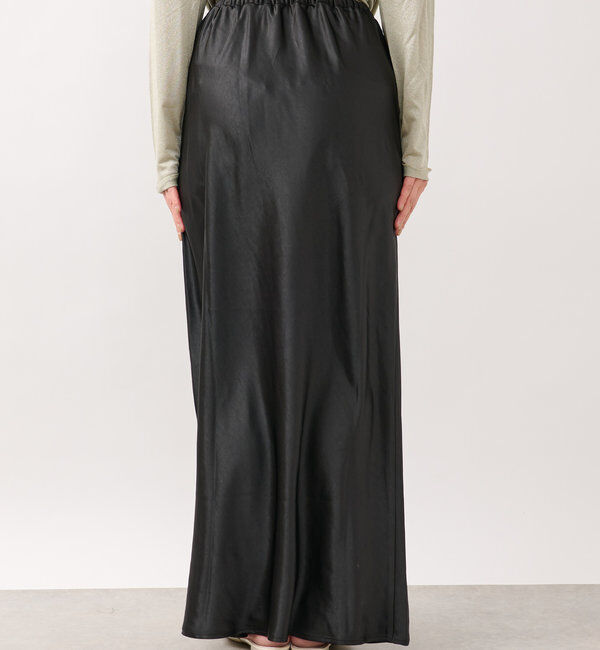  「《ソフトな艶やかさで上品見え》ビンテージサテンスカート」|スカート|