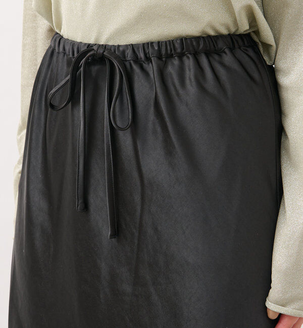  「《ソフトな艶やかさで上品見え》ビンテージサテンスカート」|スカート|