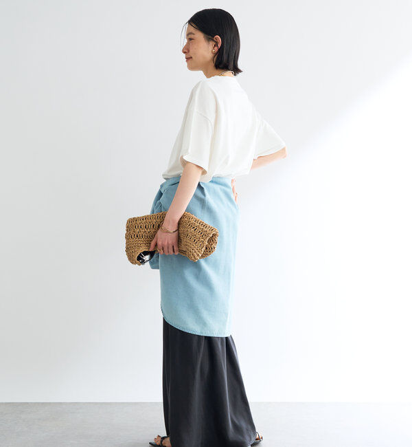  「《ソフトな艶やかさで上品見え》ビンテージサテンスカート」|スカート|