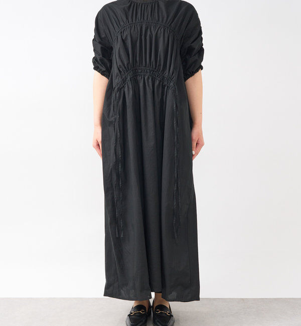  「《着るだけで様になる》シャーリングワンピース」|その他|