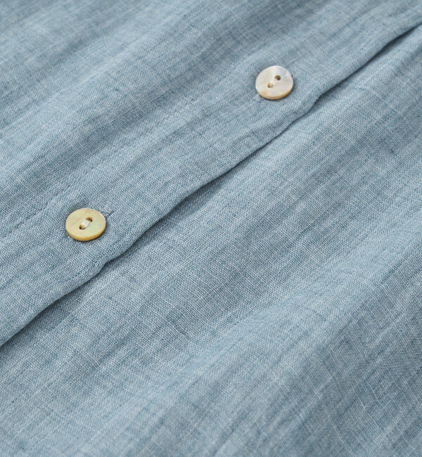  「《1枚着にも・羽織にも◎》ガーゼタッチシアーシャツ」|シャツ・ブラウス|