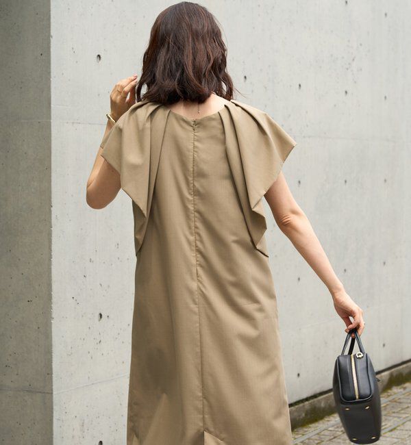  「《夏に快適◎・主役級アイテム》吸湿速乾機能付きフリルワンピース」|その他|