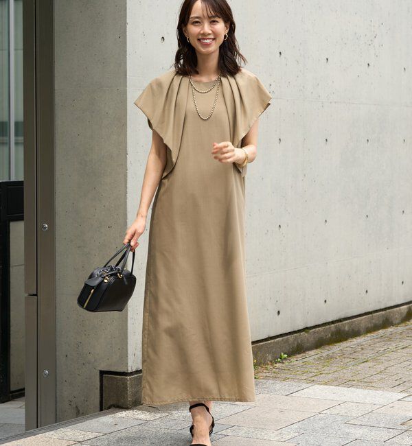  「《夏に快適◎・主役級アイテム》吸湿速乾機能付きフリルワンピース」|その他|