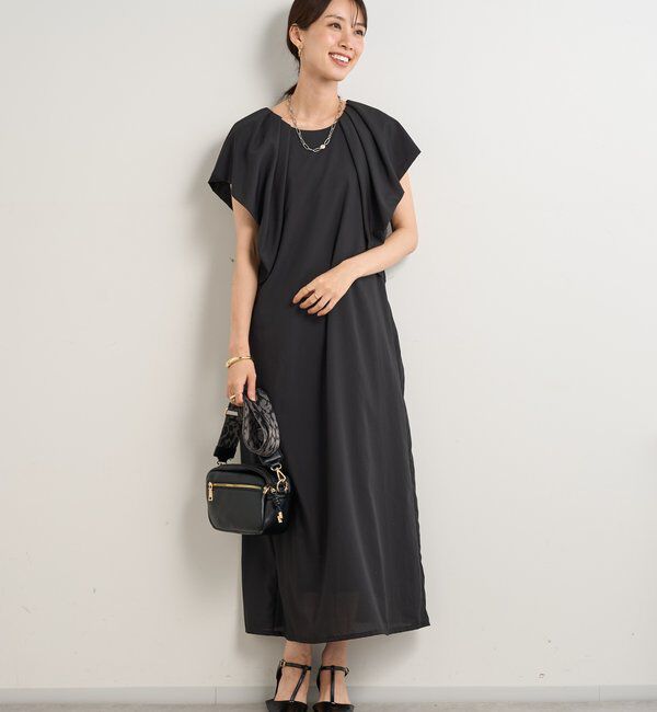  「《夏に快適◎・主役級アイテム》吸湿速乾機能付きフリルワンピース」|その他|