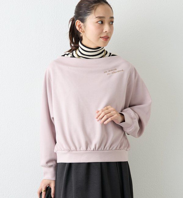  「《着回し力抜群》2WAY刺繍ZIPプルオーバー」|Tシャツ・カットソー|