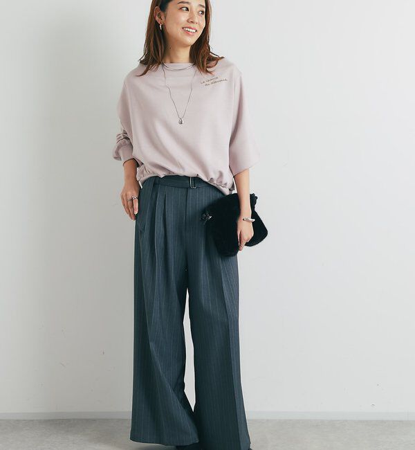  「《着回し力抜群》2WAY刺繍ZIPプルオーバー」|Tシャツ・カットソー|