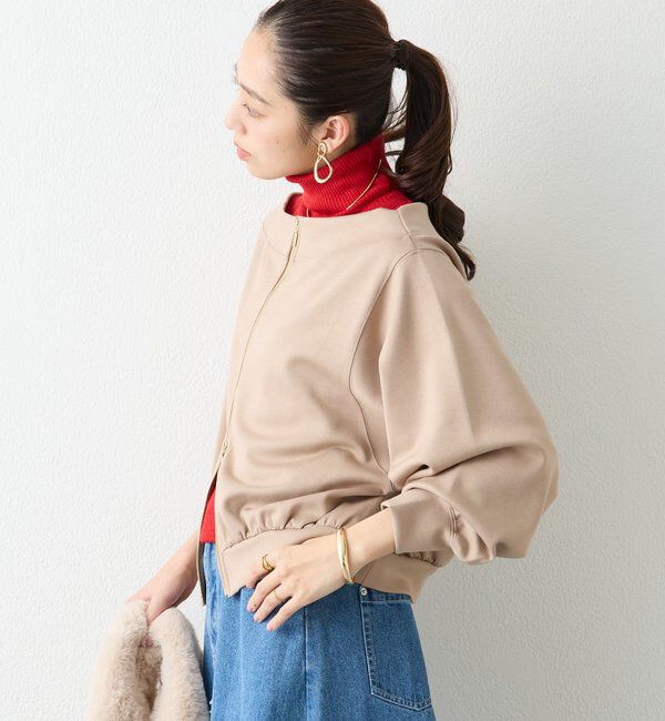  「《着回し力抜群》2WAY刺繍ZIPプルオーバー」|Tシャツ・カットソー|