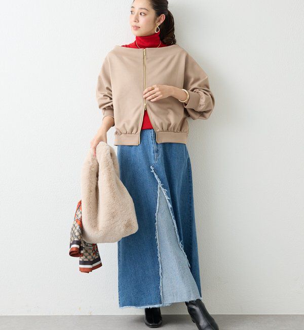  「《着回し力抜群》2WAY刺繍ZIPプルオーバー」|Tシャツ・カットソー|