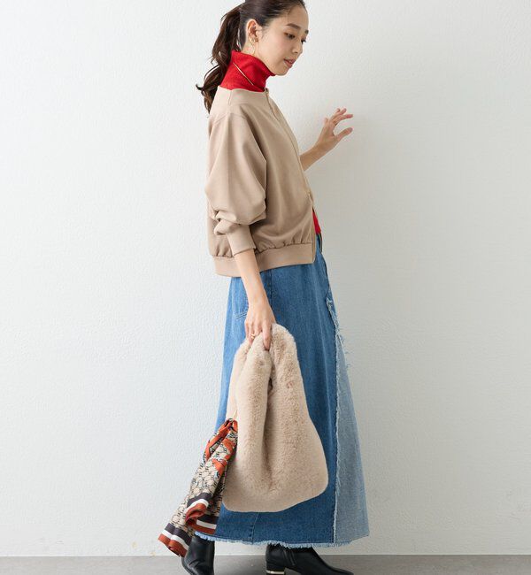  「《着回し力抜群》2WAY刺繍ZIPプルオーバー」|Tシャツ・カットソー|