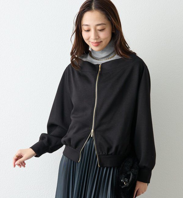  「《着回し力抜群》2WAY刺繍ZIPプルオーバー」|Tシャツ・カットソー|