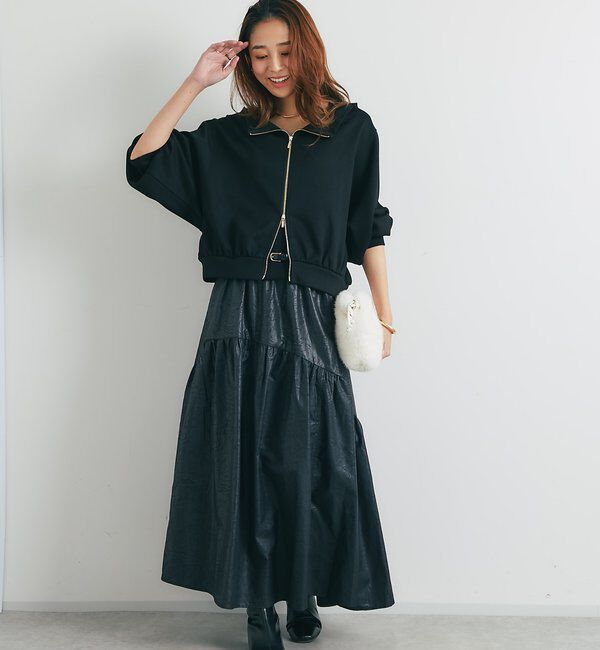  「《着回し力抜群》2WAY刺繍ZIPプルオーバー」|Tシャツ・カットソー|