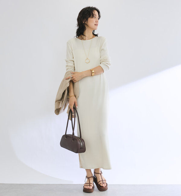  「【全骨格細見え】2WAYロングリブワンピース」|ワンピース|