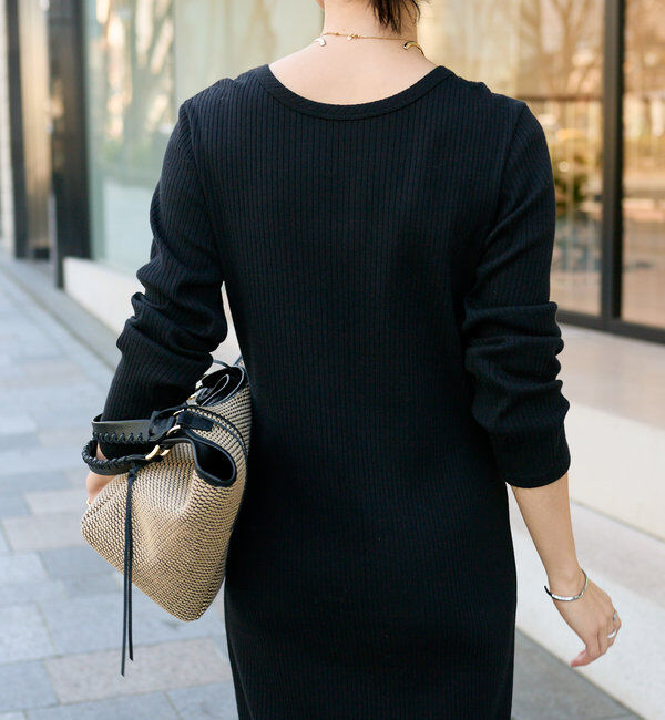  「【全骨格細見え】2WAYロングリブワンピース」|ワンピース|